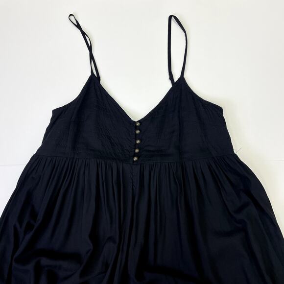 Anthropologie Vega Lounge Jumpsuit size S Black Harem Wide Leg - Picture 3 of 13